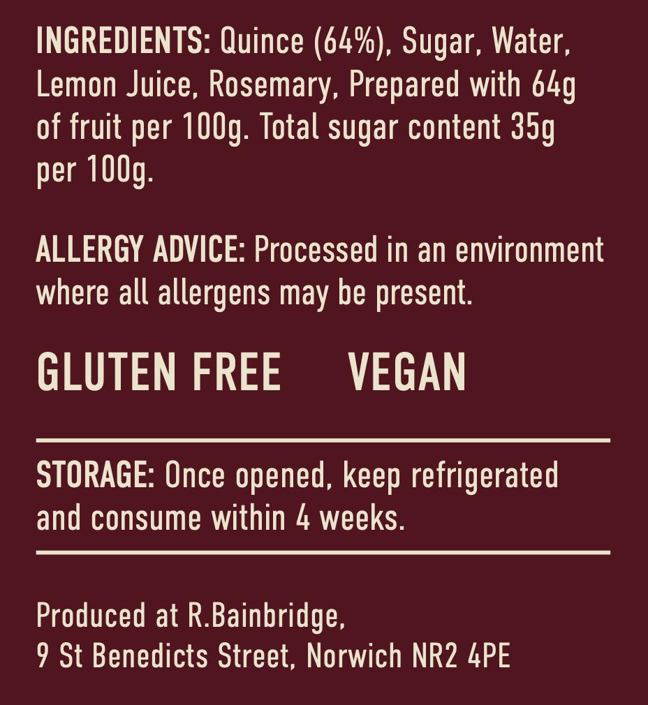 NORFOLK QUINCE JELLY<br>From Our Family Recipe - Image 2